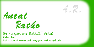 antal ratko business card